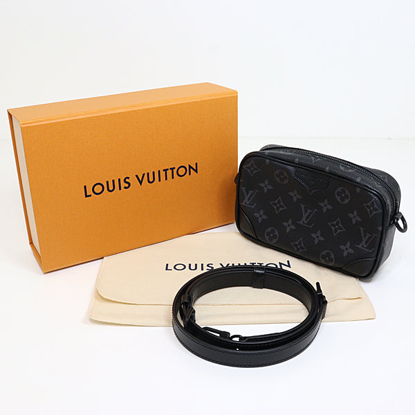 Louis Vuitton Trocadero Wearable Monogram Canvas Black Grey Wallet Case