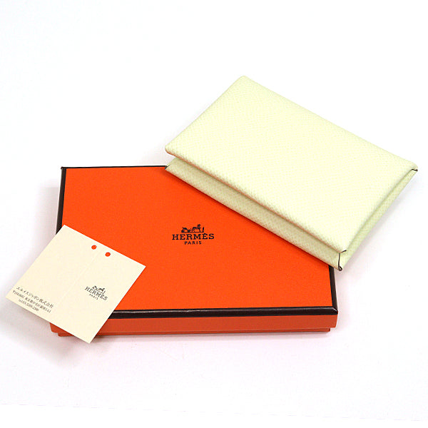 Card Case Epsom Made In Calvi Handbag White Travel Bag