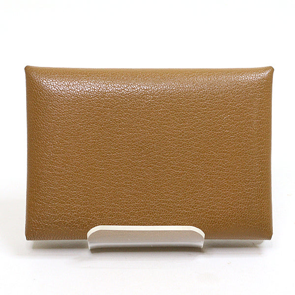 Card Case Epsom Calvi Duo Handbag Gold Travel Bag