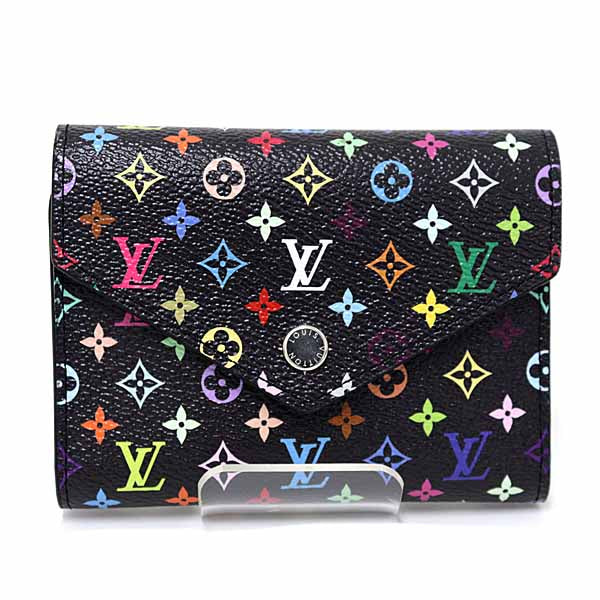 Louis Vuitton Tri-fold M14163 × TM Portefeuille Monogram Canvas Multicolor Wallet Case