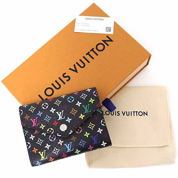Louis Vuitton Tri-fold M14163 × TM Portefeuille Monogram Canvas Multicolor Wallet Case