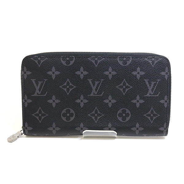 Louis Vuitton Long Purse M82081 Eclipse Zippy Monogram Black Wallet Case
