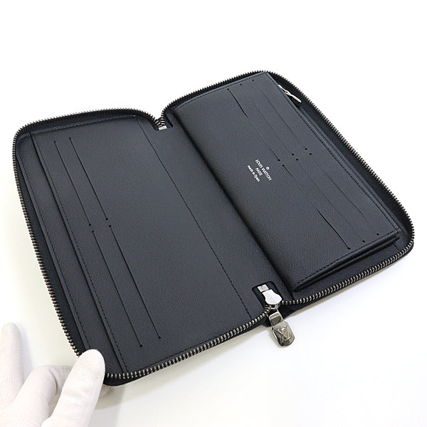 Louis Vuitton Long Purse M82081 Eclipse Zippy Monogram Black Wallet Case