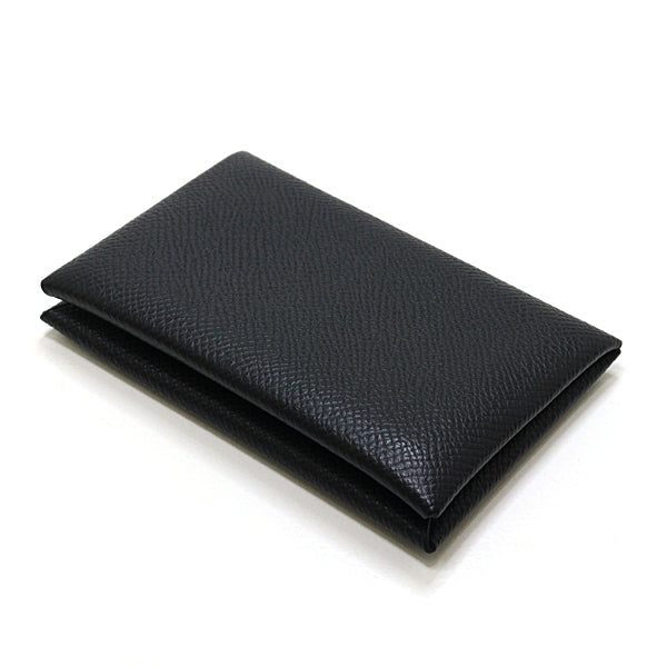 Card Case Epsom Calvi Handbag Black Travel Bag