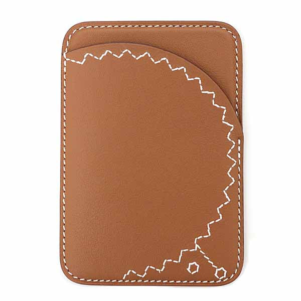 Card Case Type Magsafe Eman Ellison Handbag Leather Brown Travel Bag