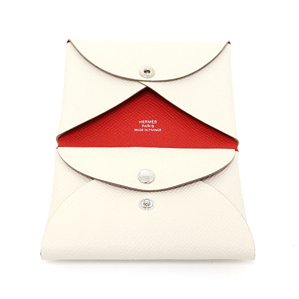 Card Case Epsom Calvi Duo Handbag White Travel Bag