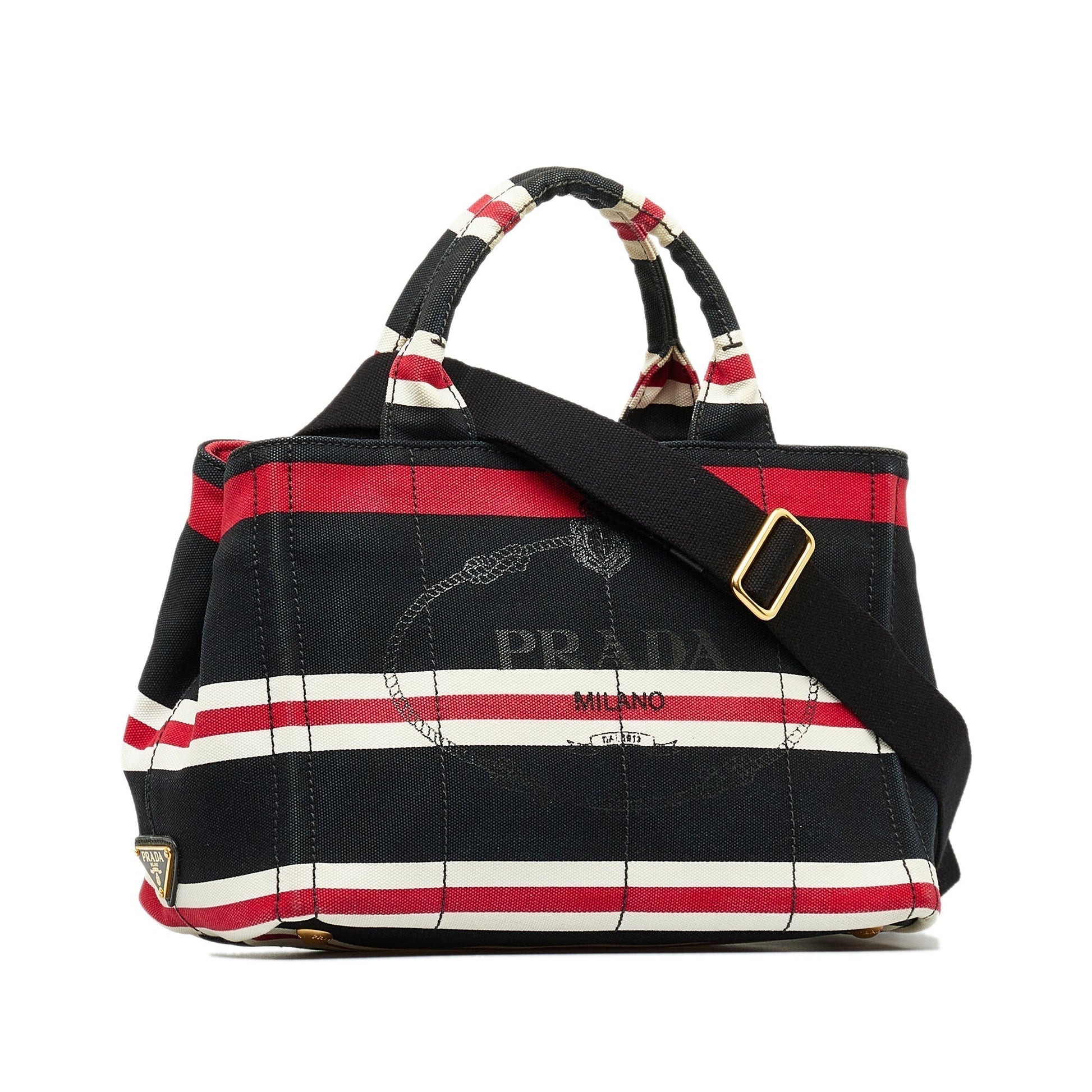 Prada Canapa Righe Satchel Satchel Bag Righe Satchel 1
