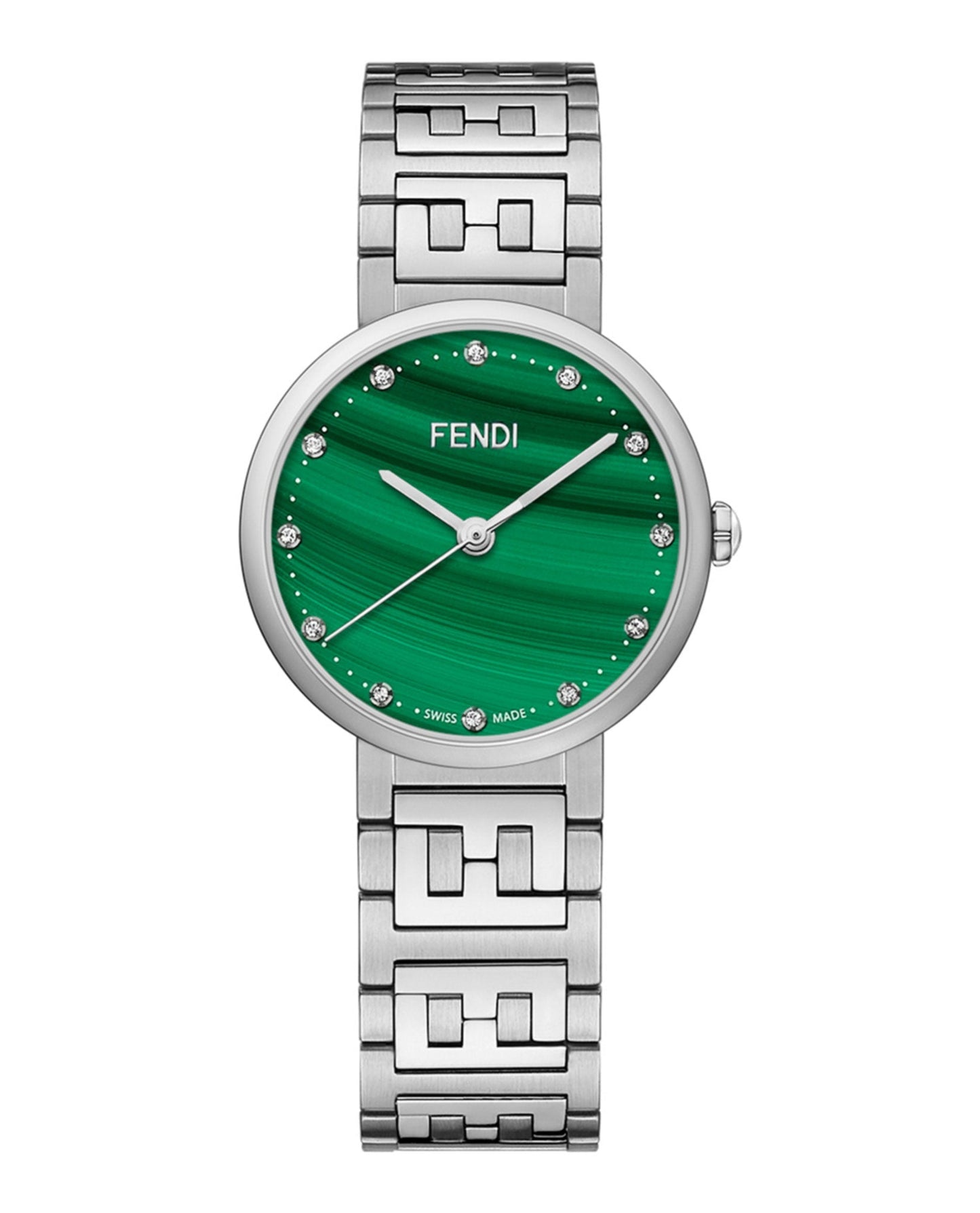Fendi Jewelry Womens Forever Stainless Steel 29mm Bracelet Fashion Silver