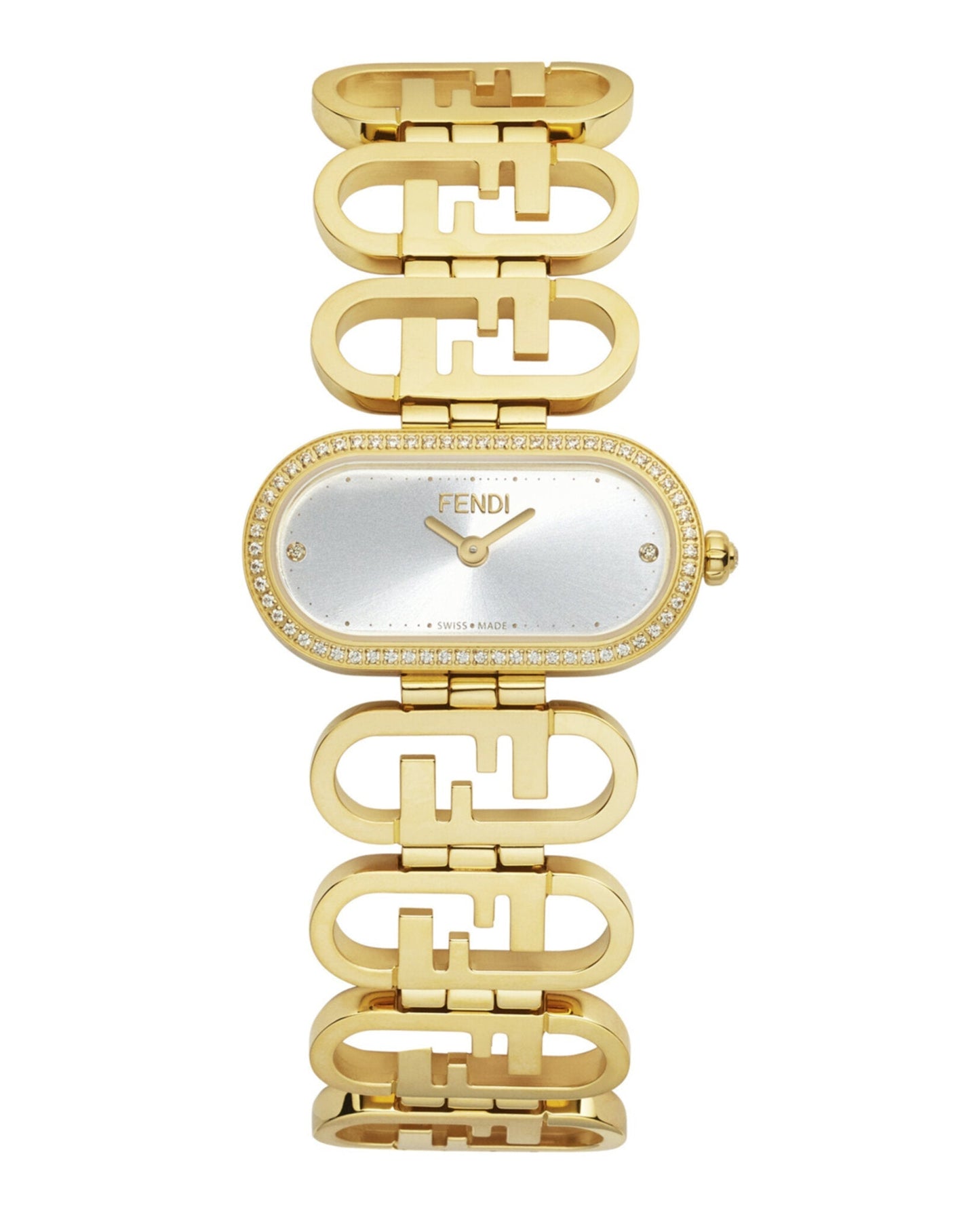 Fendi Jewelry Womens 14.8mm Bracelet Fashion Watch Gold