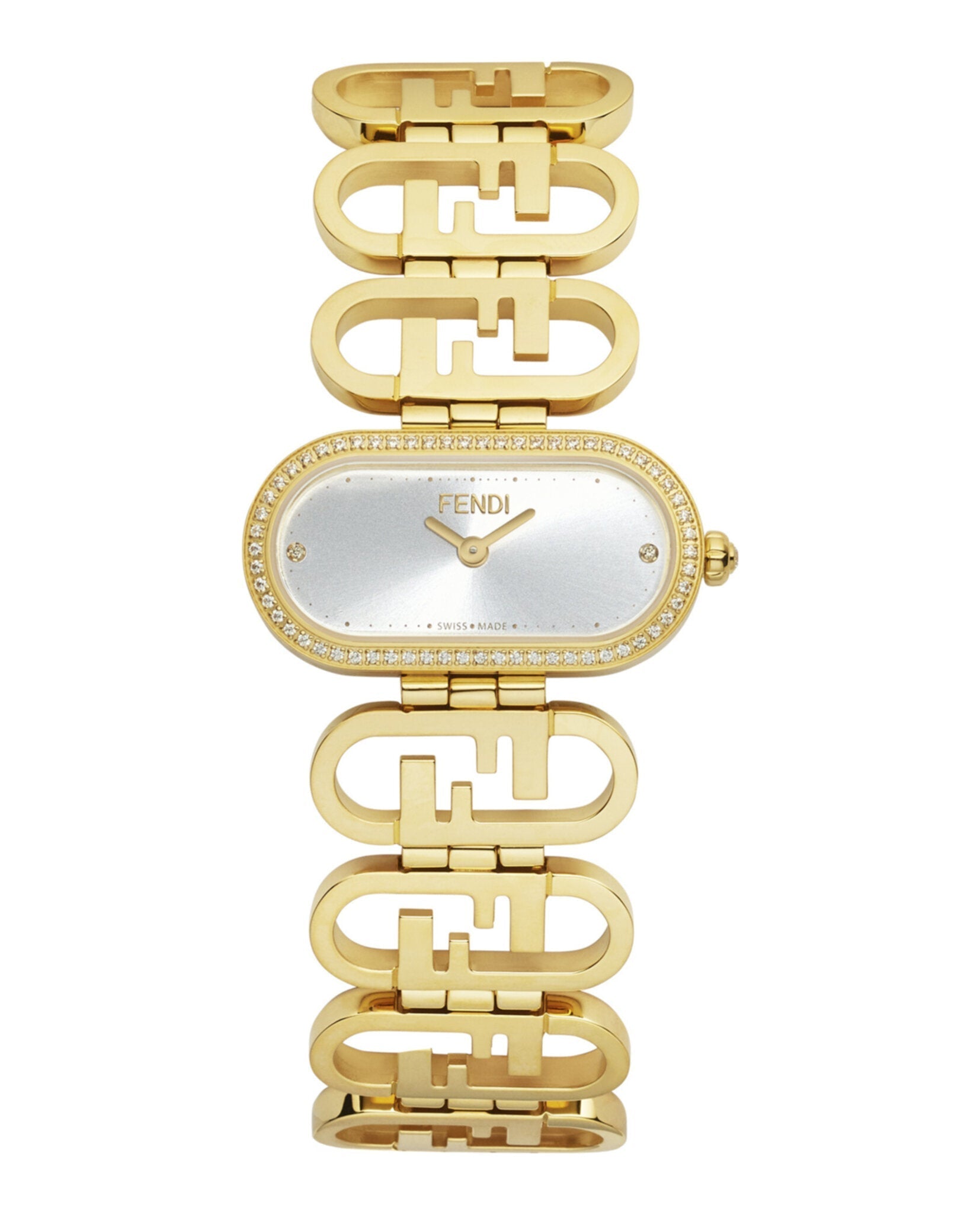 Fendi Jewelry Womens 14.8mm Bracelet Fashion Watch Gold