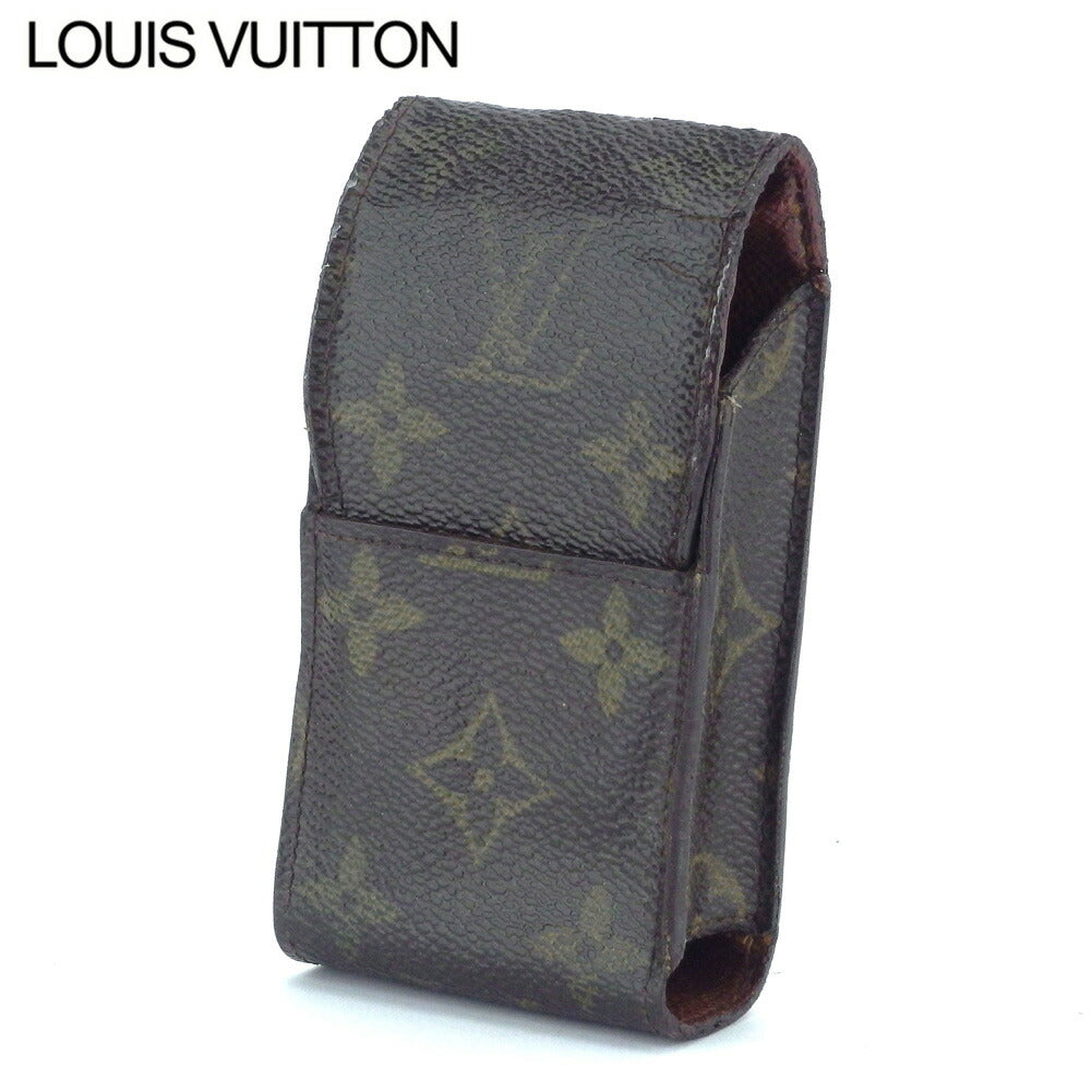 Louis Vuitton Cigarette M63024 Etui cigarette Brown Beige Handbag F1539