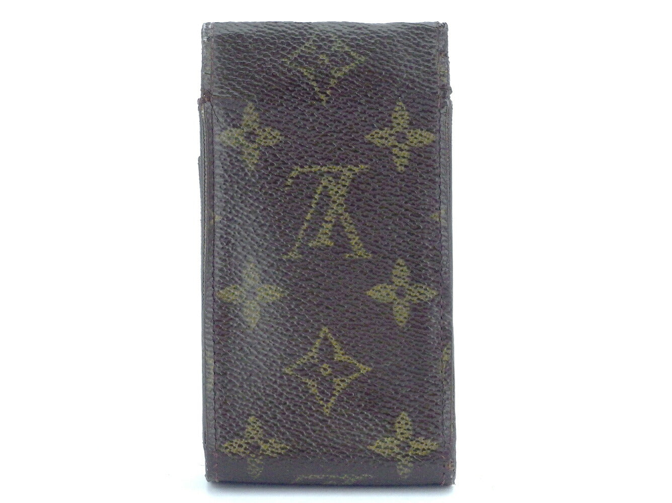 Louis Vuitton Cigarette M63024 Etui cigarette Brown Beige Handbag F1539