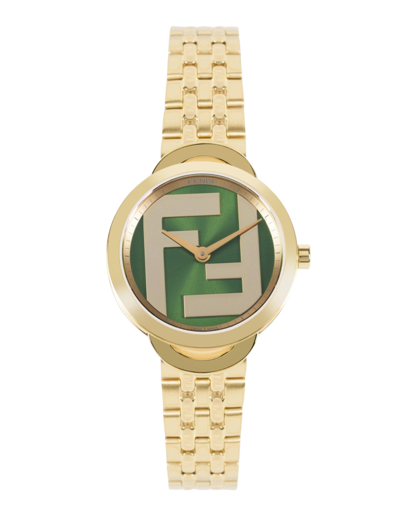 Fendi Jewelry Womens 30mm Bracelet Fashion Watch Gold