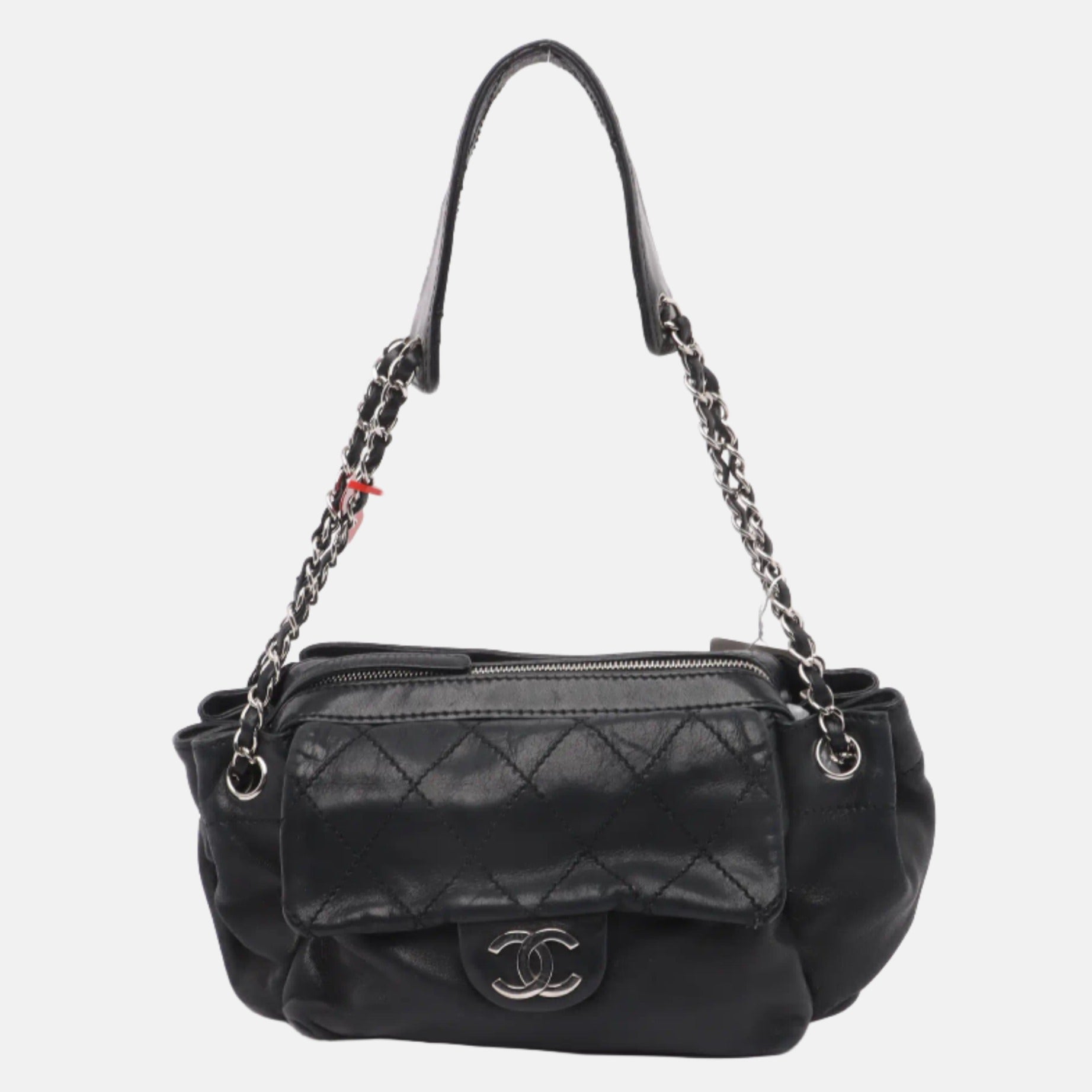 Chanel Flap Pocket Accordion Camera - Lambskin Leather Crossbody Bag