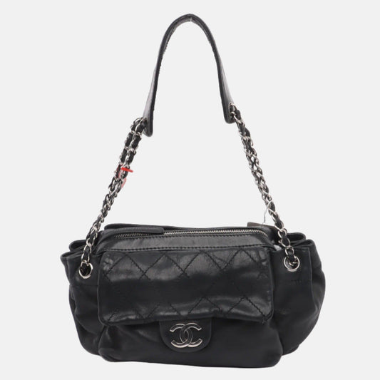 Chanel Flap Pocket Accordion Camera - Lambskin Leather Crossbody Bag