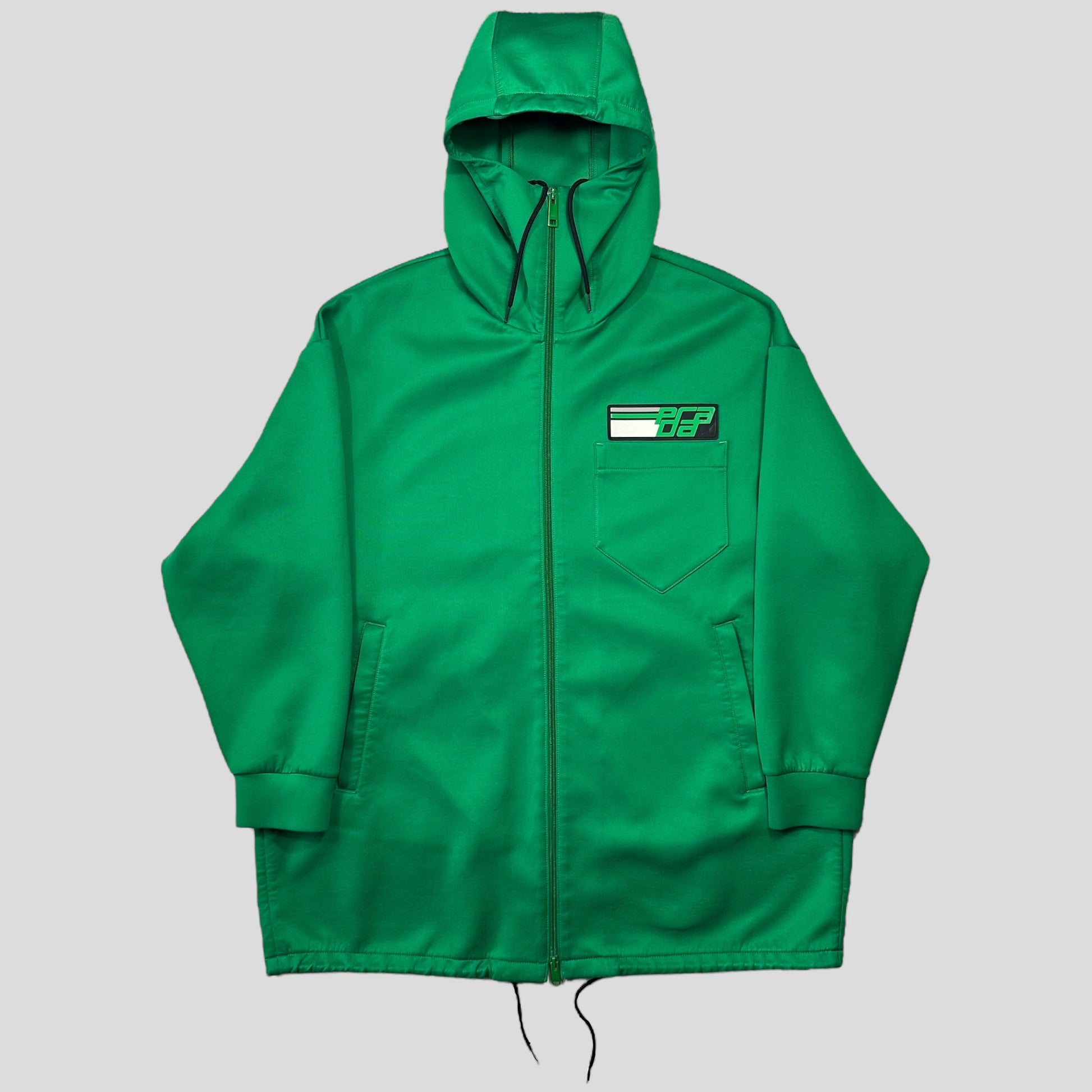 Prada Handbag Rubber Race Technical Jersey Parka Jacket - Logo