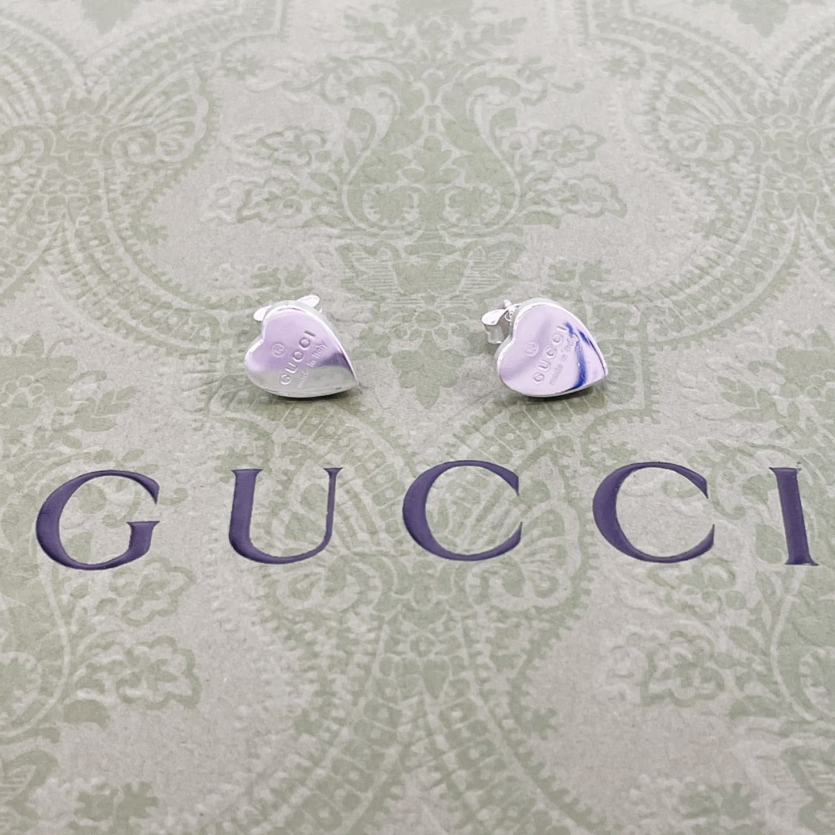 Gucci J8400 Silver925 Trademark heart shape Jewelry F4095938