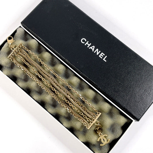 Chanel Metal Coco Mark Chain Bracelet