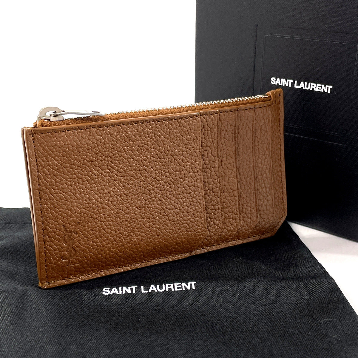 Saint Paris Card Case Coin Case Travel Leather Brown Travel Bag