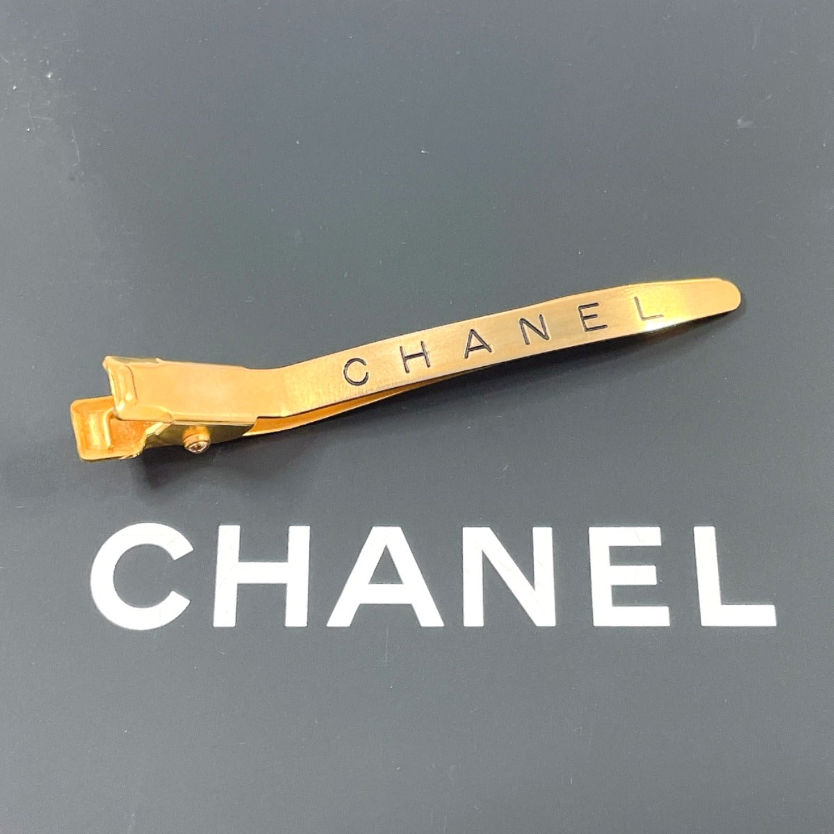 Chanel Other accessories Plated logo Barrette Gold Handbag