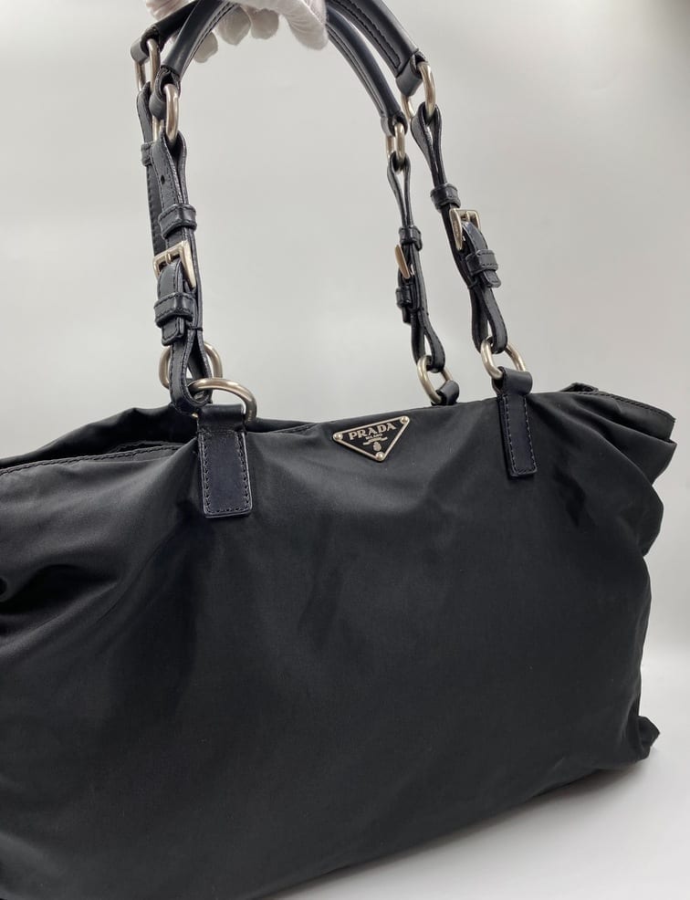 Prada Tote With Handles Leather Tote Bag