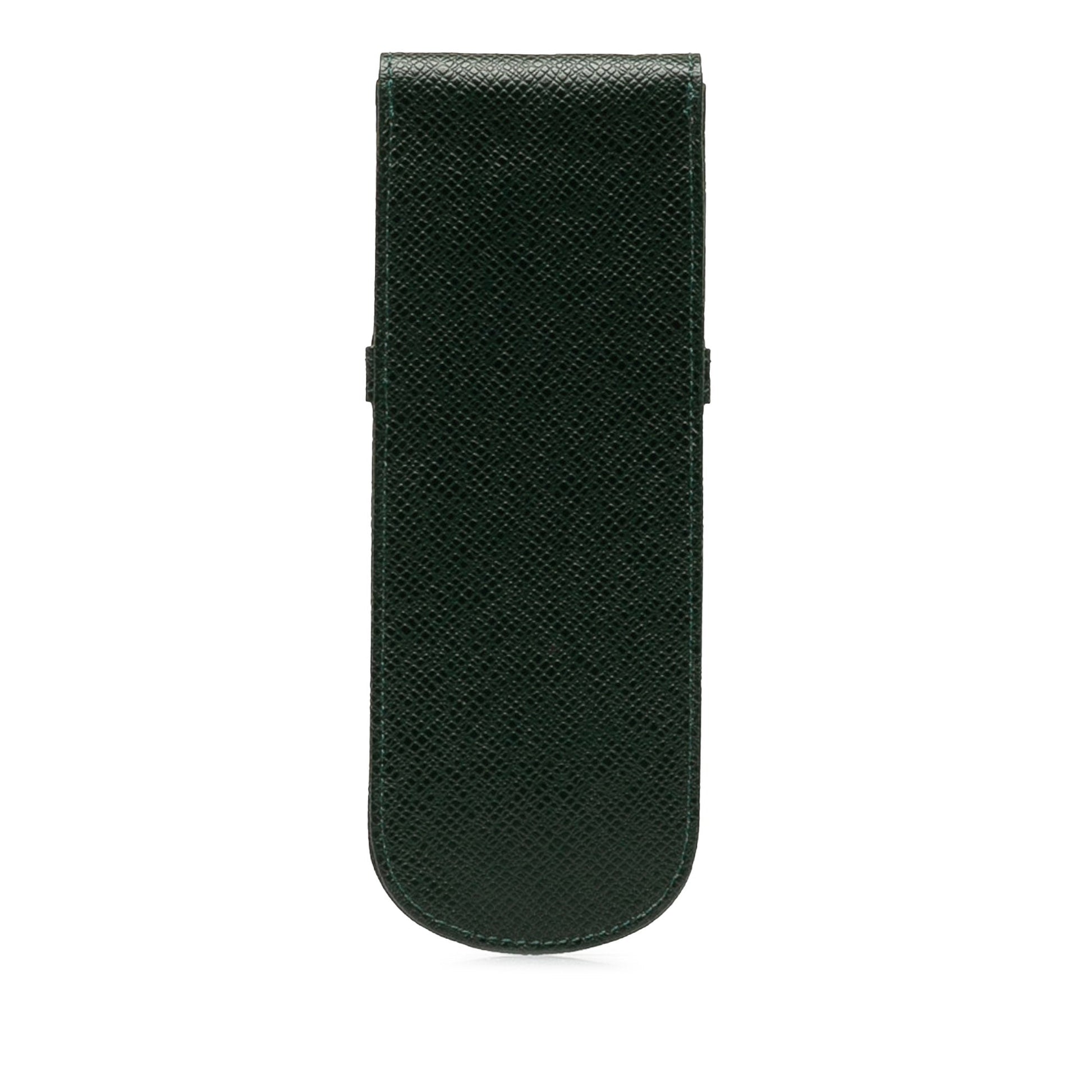 Green Louis Vuitton Taiga Etui Pen Case