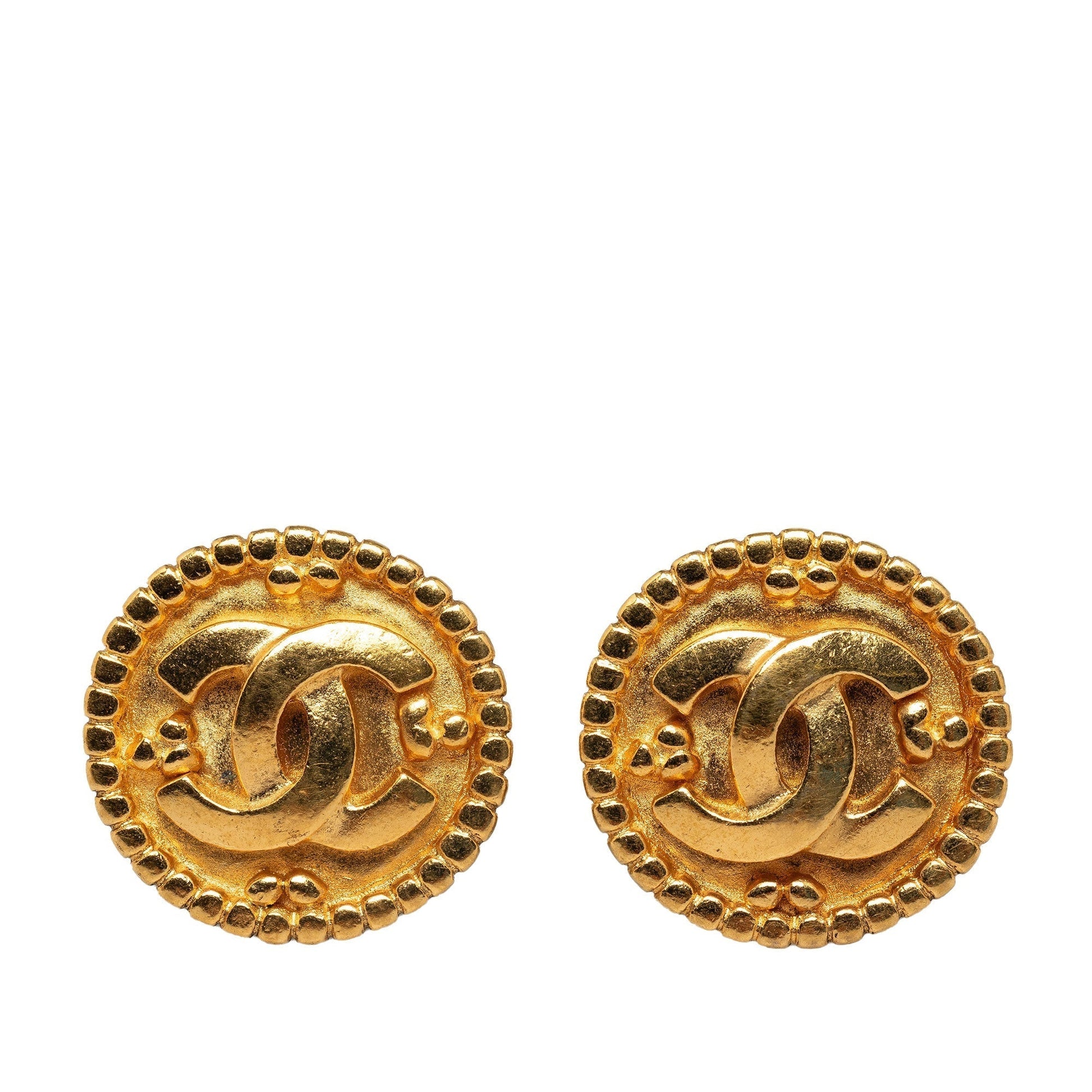 CHANEL CC Clip On Earrings Costume Earrings