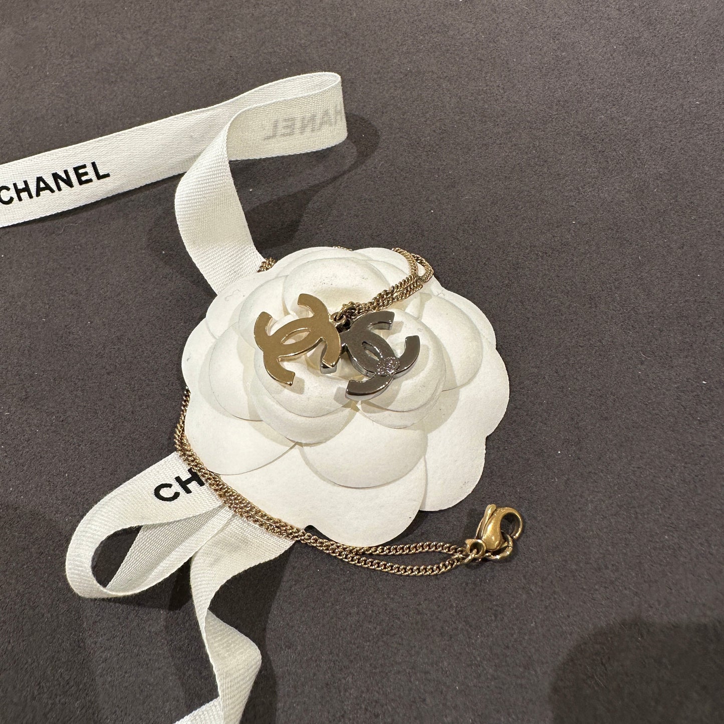 Chanel   double CC necklace