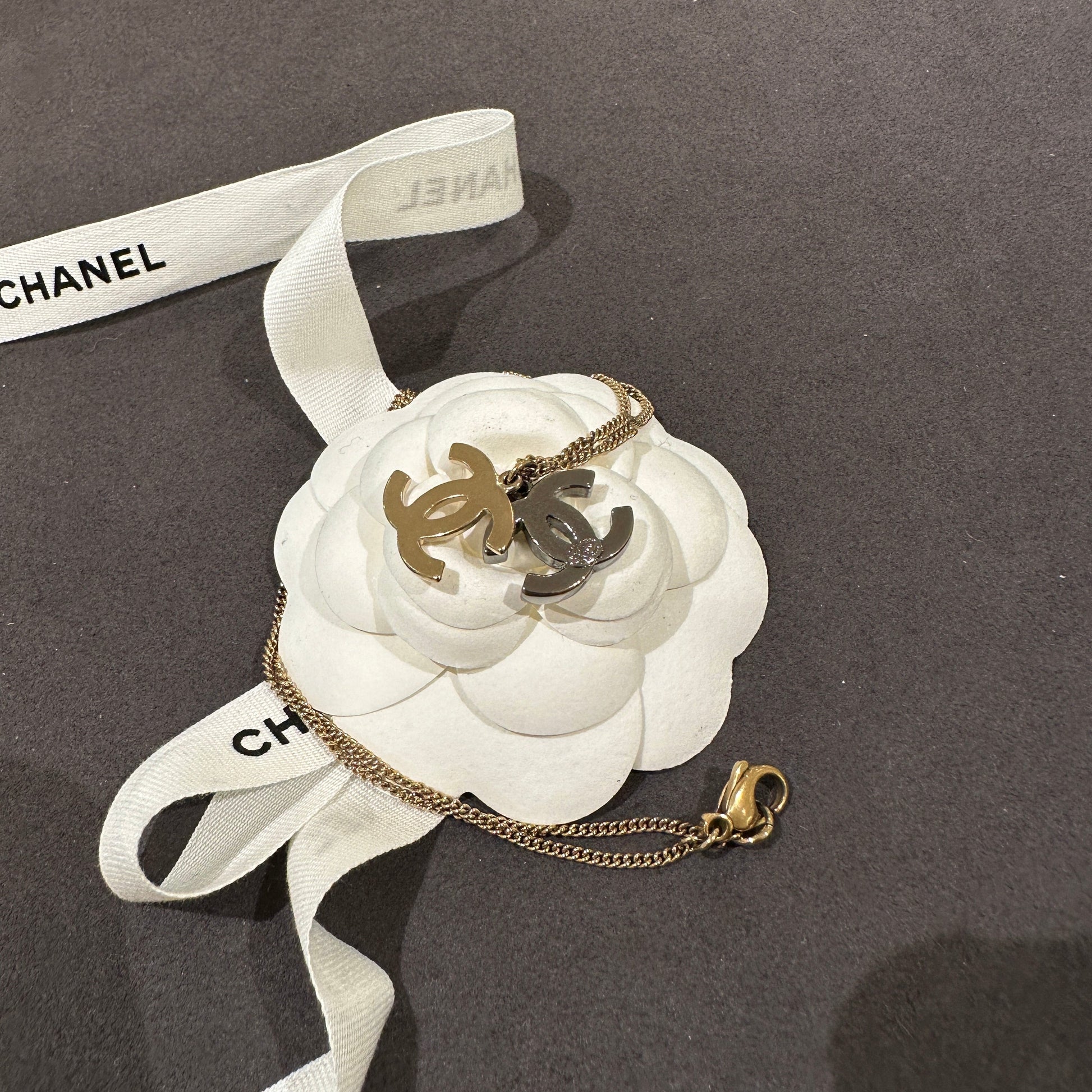 Chanel   double CC necklace