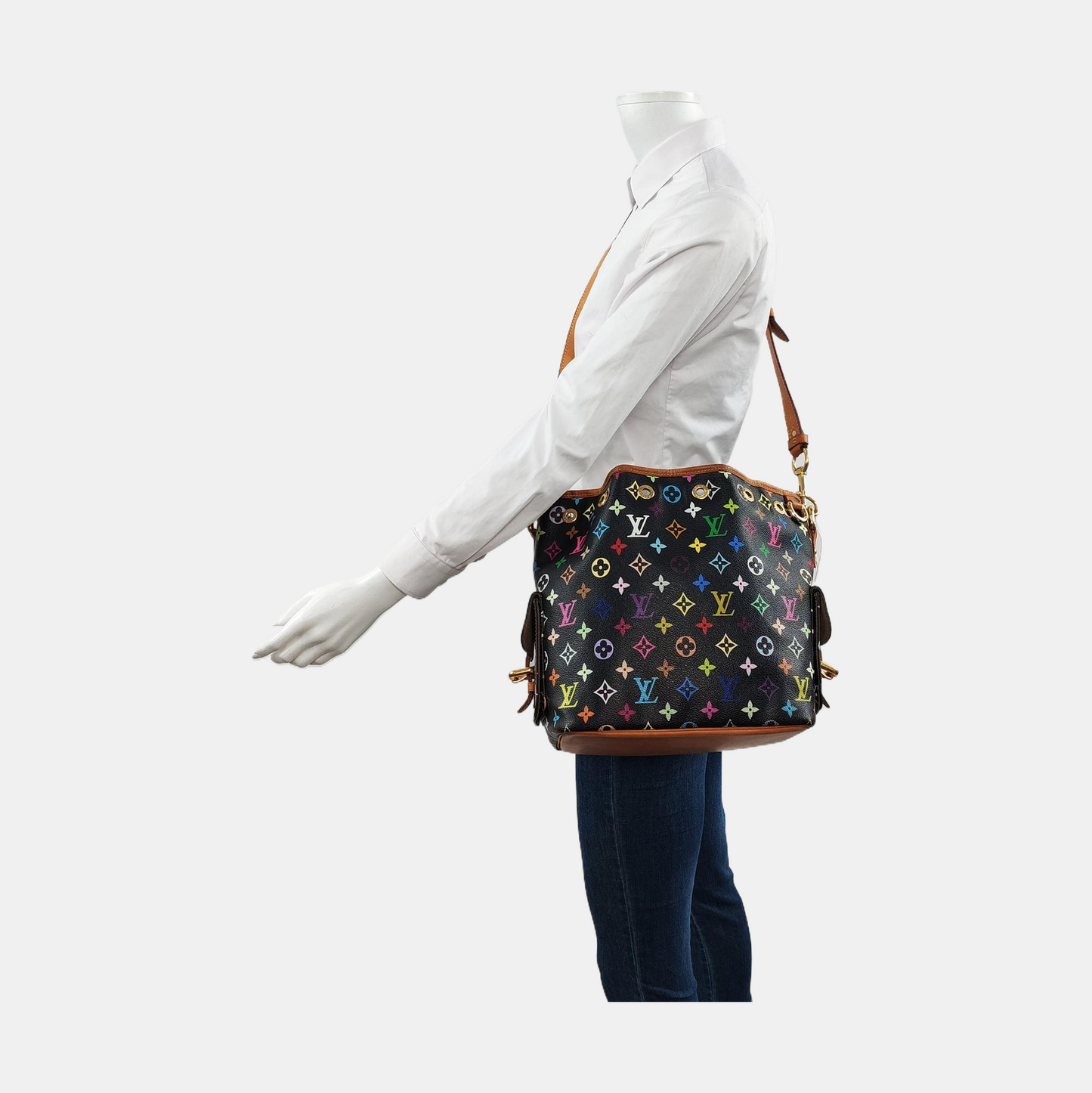 Louis Vuitton x Takashi Murakami Néonoé Multicolor Black Handbag