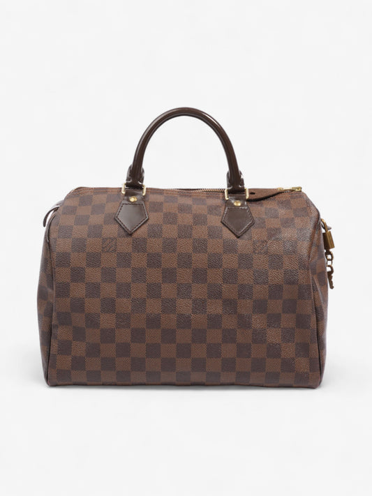 Louis Vuitton Speedy 30 Ebene Coated Canvas Damier Apparel Canvas 4