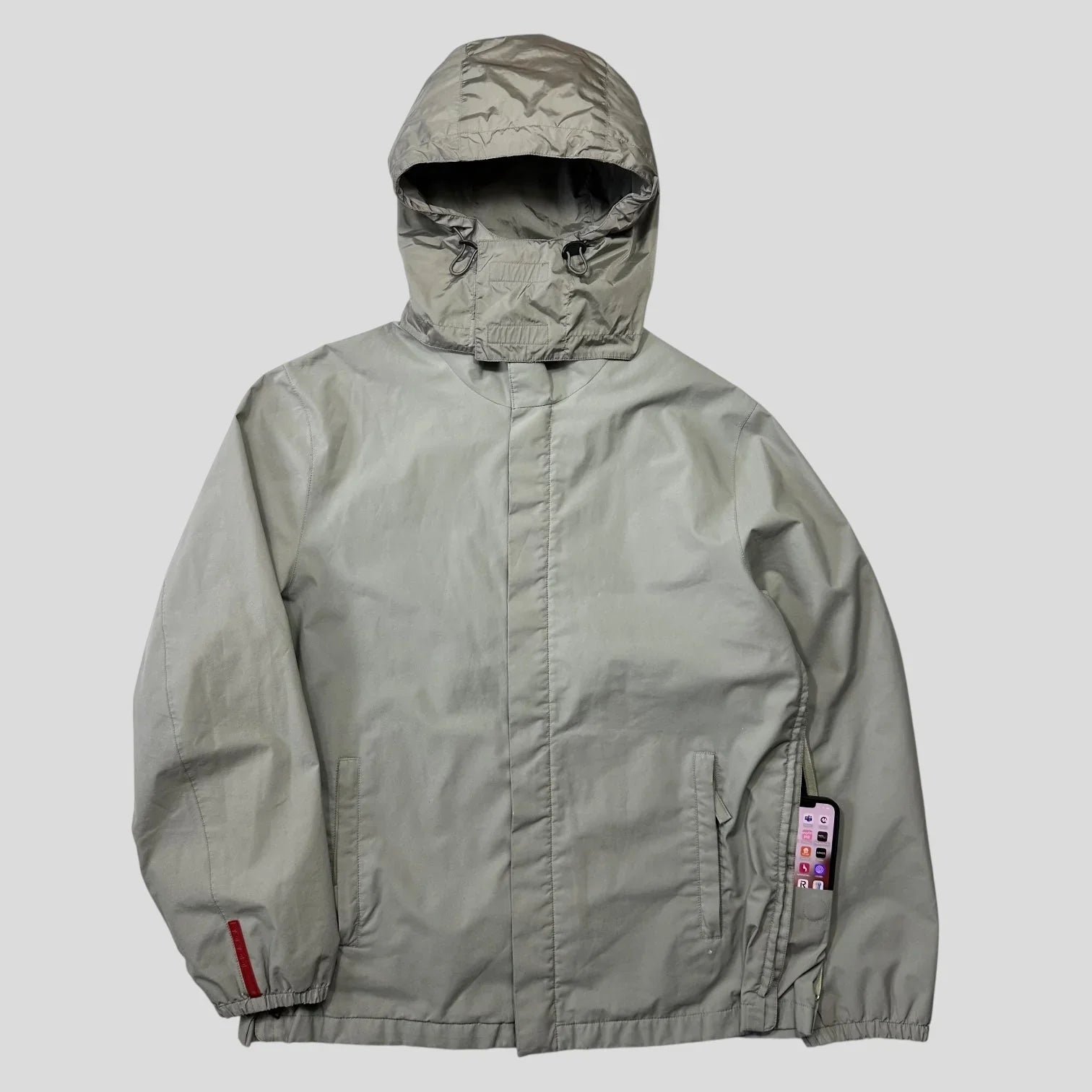 Prada Handbag Sport 00’s Aluminum Goretex Stash Pocket Harrington