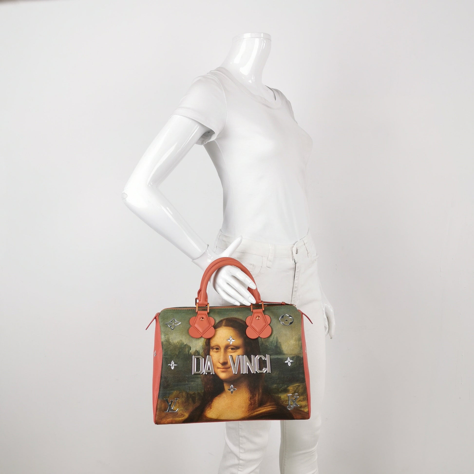 Louis Vuitton x Jeff Koons Speedy 30 Monalisa Handbag Bag 1