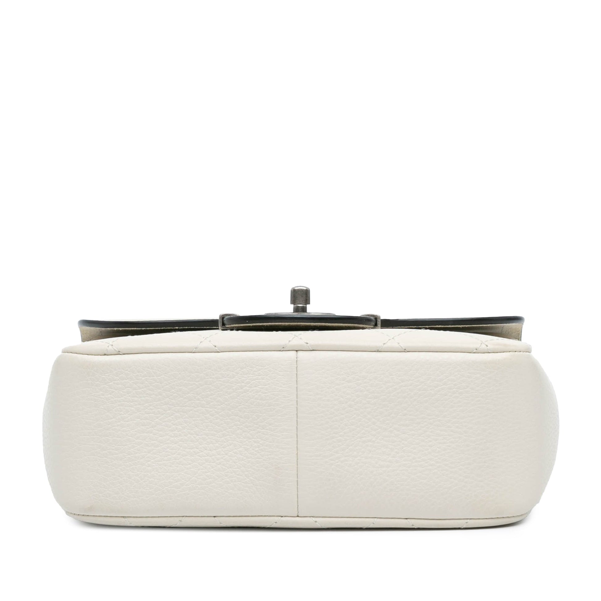 White Chanel Paris-Greece Calfskin Archi Chic Flap Satchel