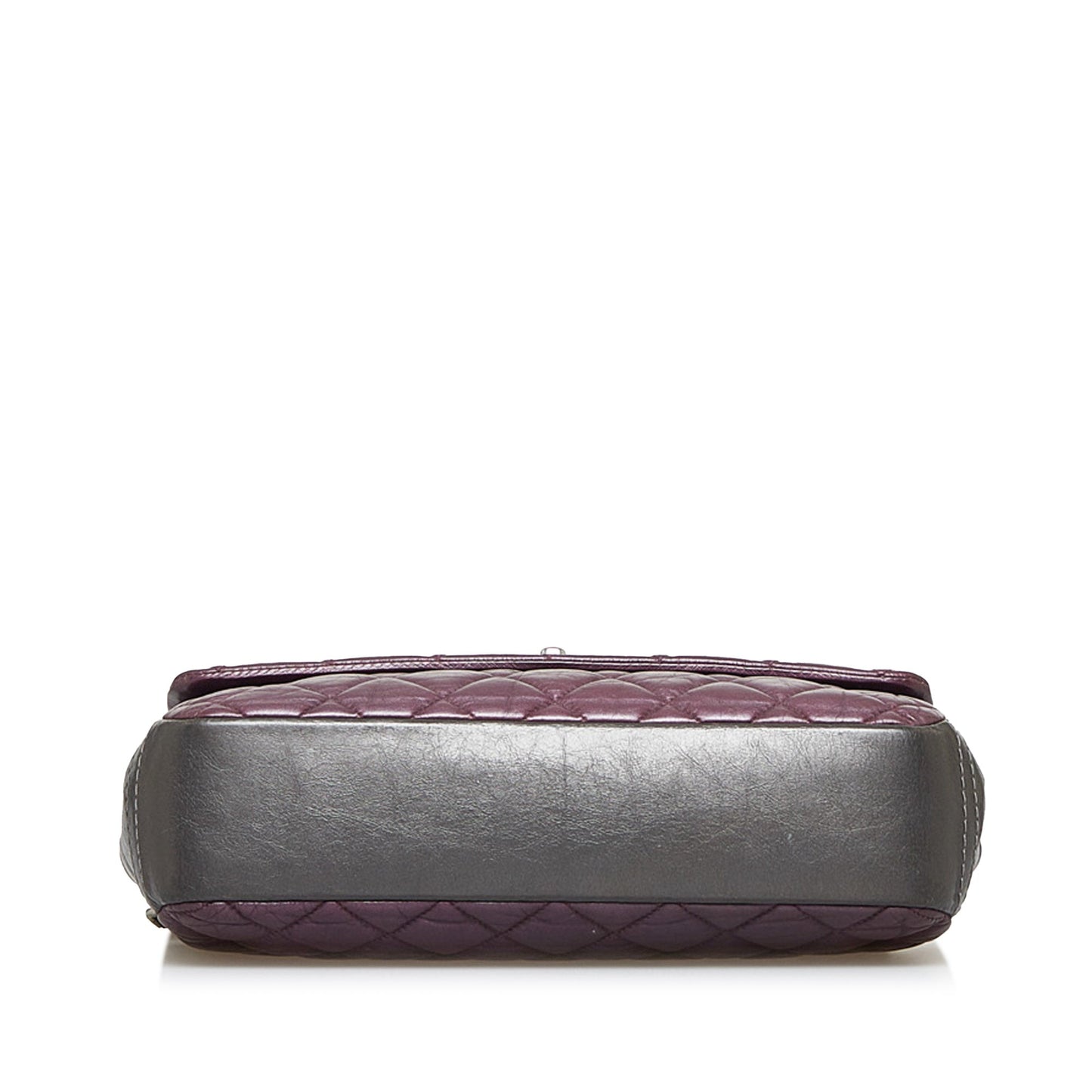 Purple Chanel Glazed Matelasse Portobello Flap Bag