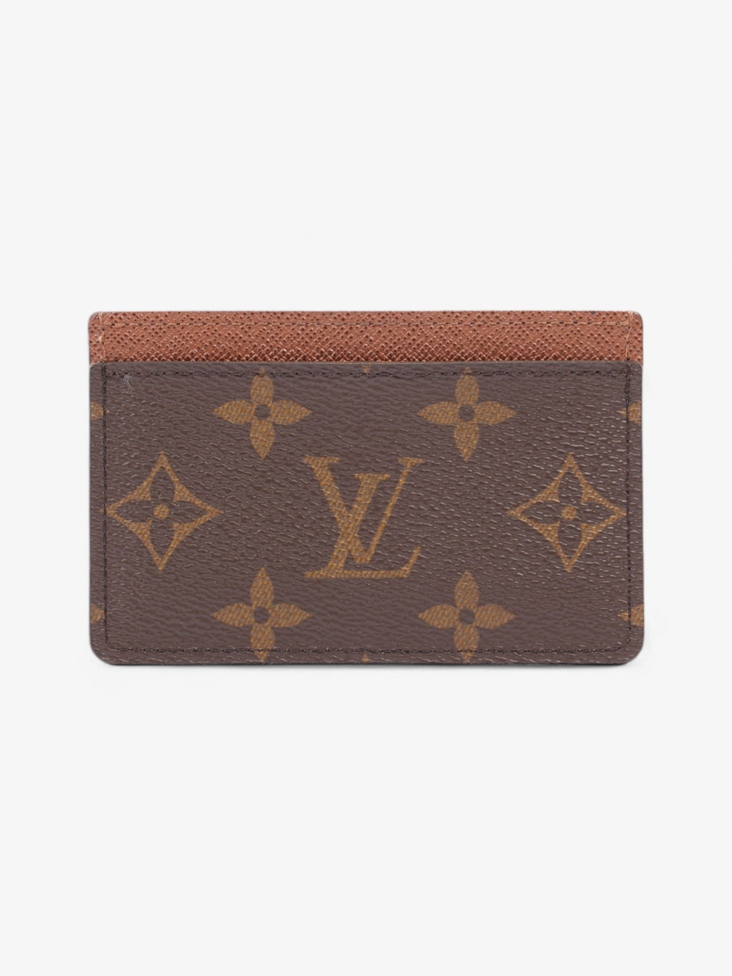 Louis Vuitton Card Holder Coated Monogram Canvas Coated Canvas Wallet Case Canvas 3