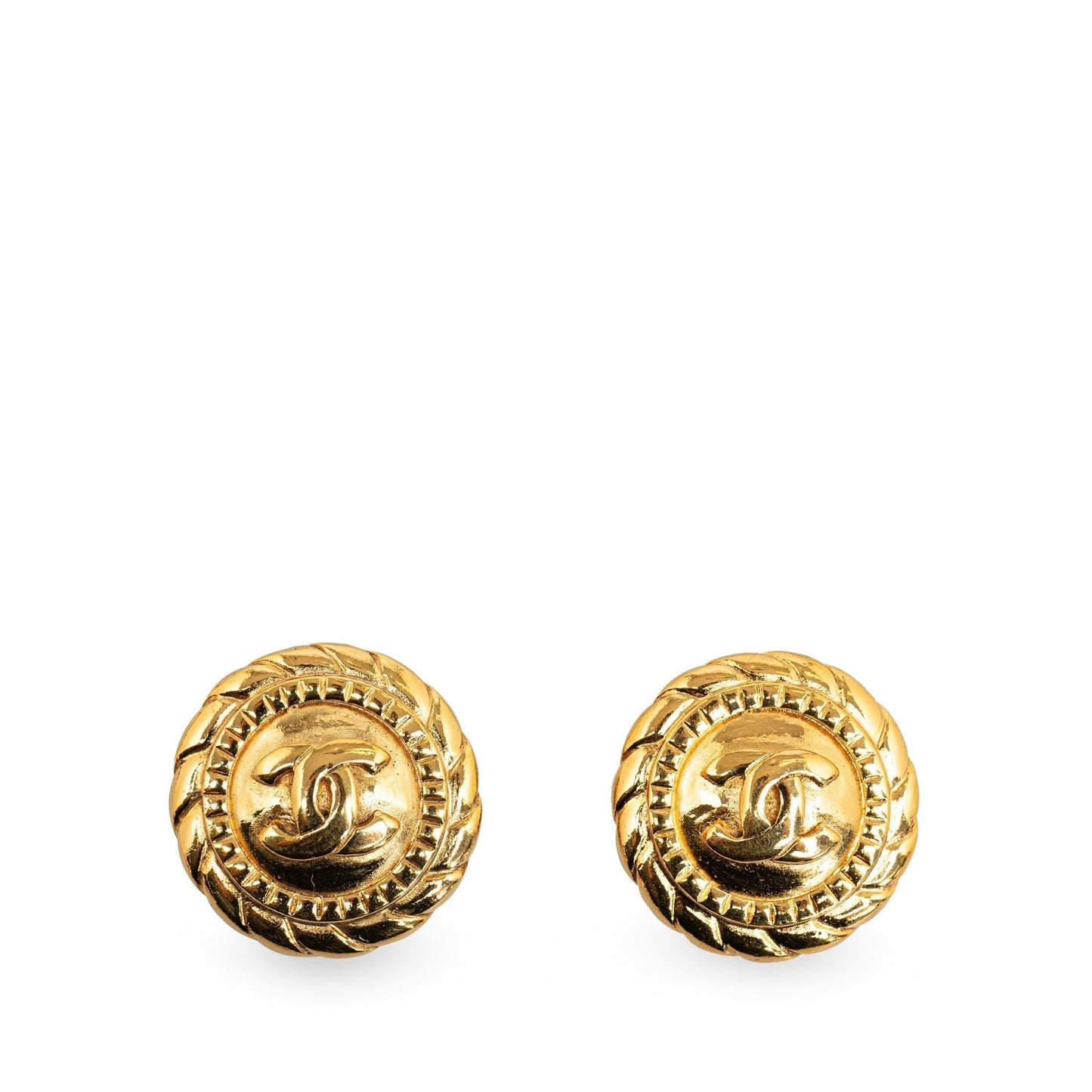 CHANEL CC Clip On Earrings Costume Earrings