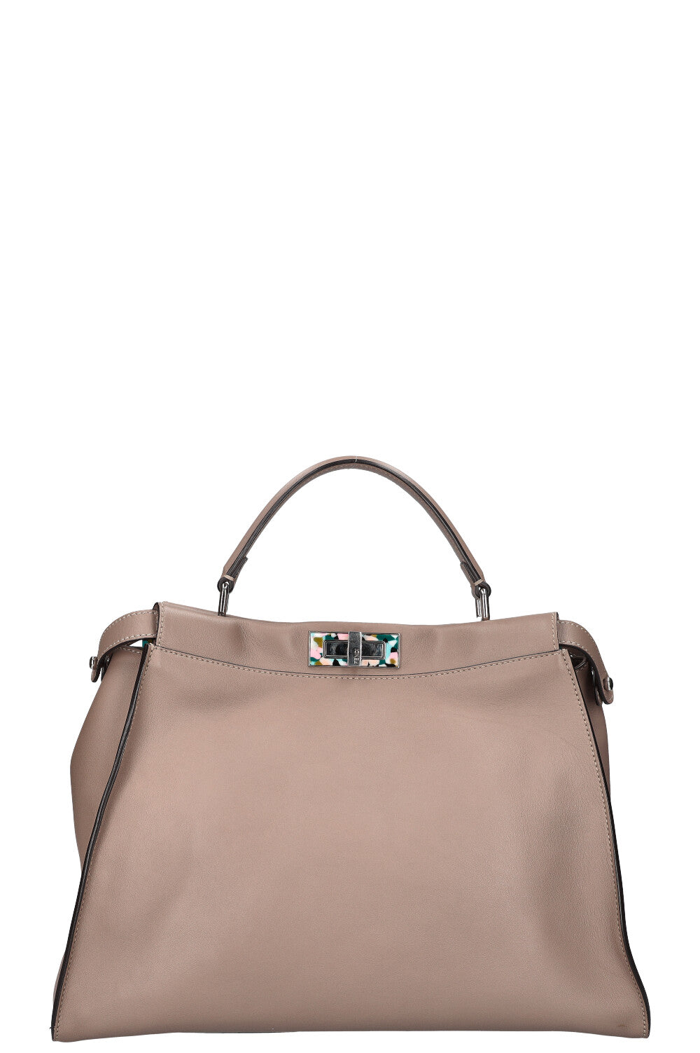 Fendi Peekaboo Taupe Large Handbag
