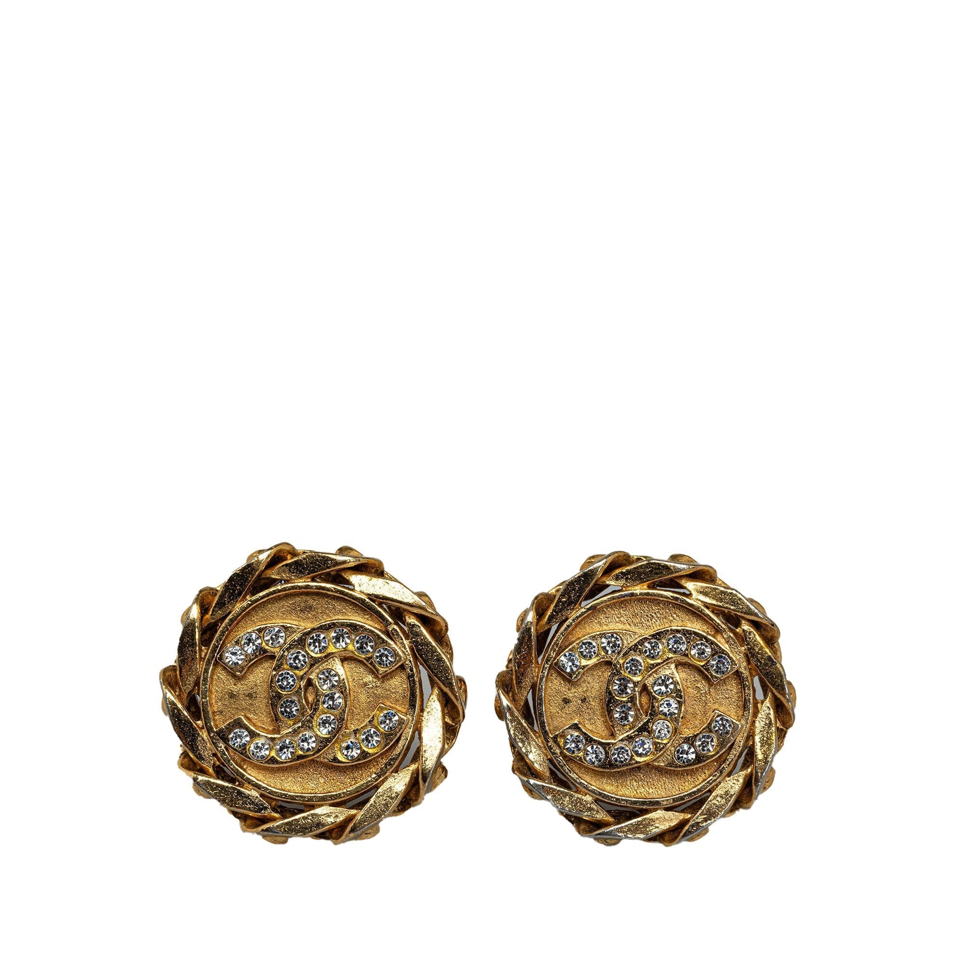 CHANEL CC Clip On Earrings Costume Earrings