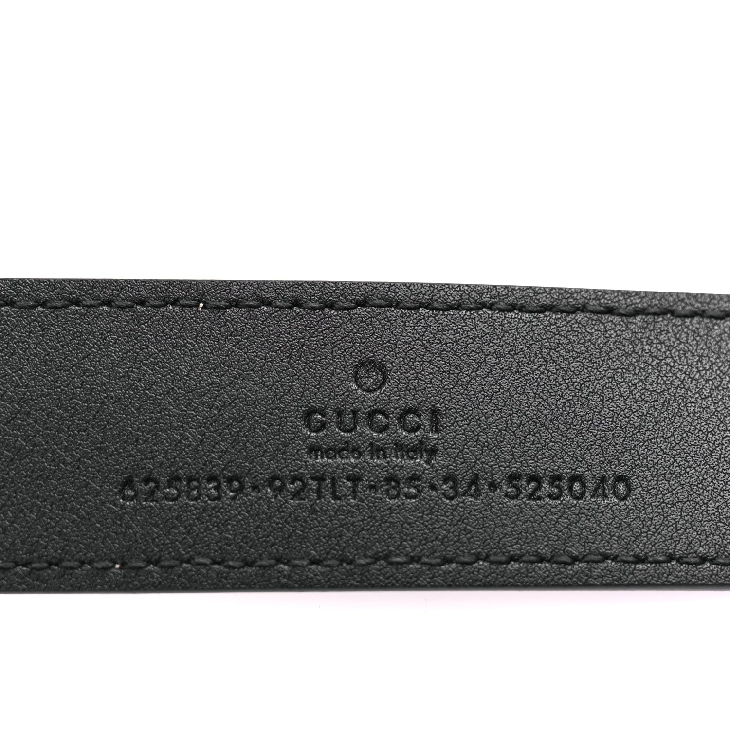 Gucci G Supreme Monogram Matte Plutone Calfskin Double G 30mm Belt 85 Beige Ebony Black