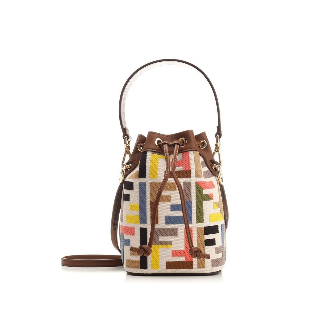 Fendi Ff Mon Trã Sor Bag Mini Bucket Bucket Bag