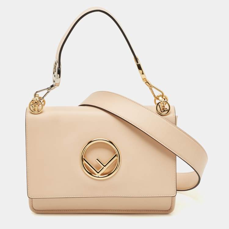 Fendi Kan Bag Leather Small Shoulder Bag