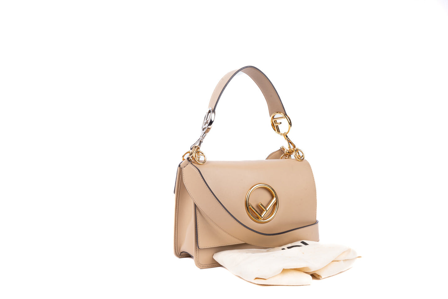 Fendi Kan Bag Leather Small Shoulder Bag