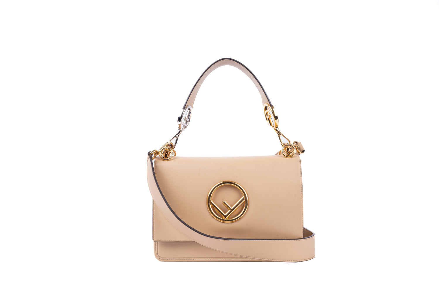 Fendi Kan Bag Leather Small Shoulder Bag