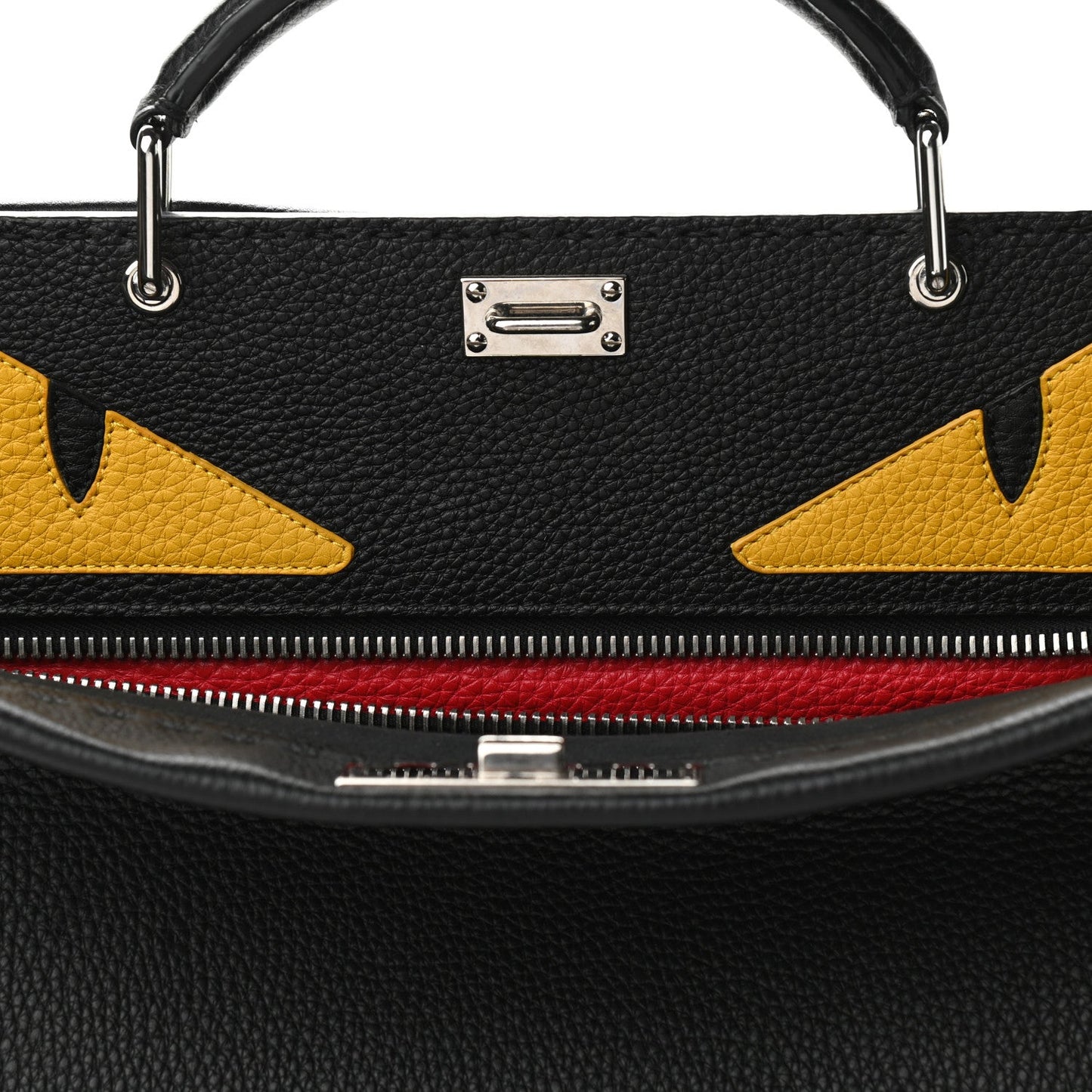 Fendi Monster Bag Leather Large Travel Bag