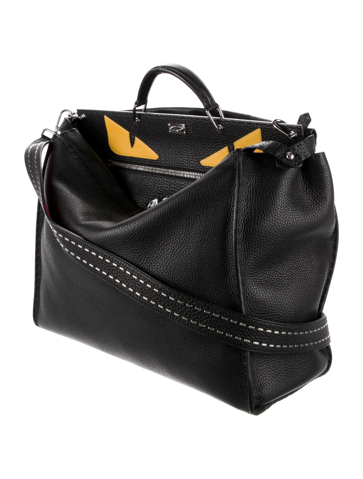 Fendi Monster Bag Leather Large Travel Bag