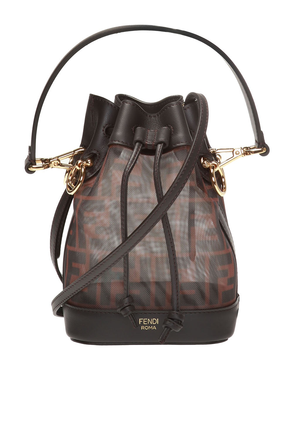 Fendi Ff Grace Mon Tresor Bag Vitello Mini Bucket Bucket Bag