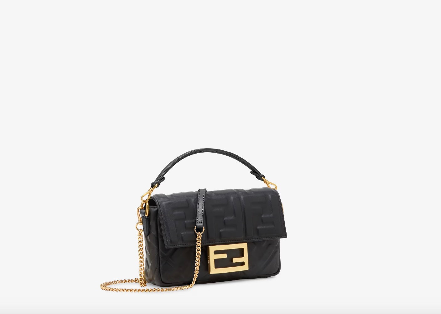 Fendi Ff Nappa Bag Leather Mini Travel Bag