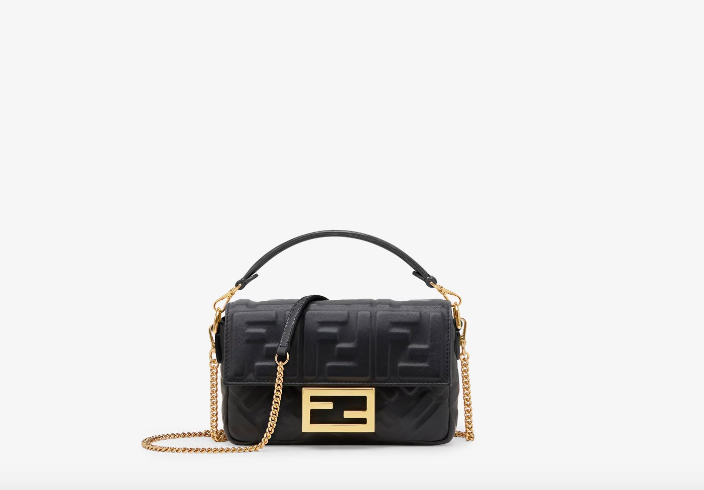 Fendi Ff Nappa Bag Leather Mini Travel Bag