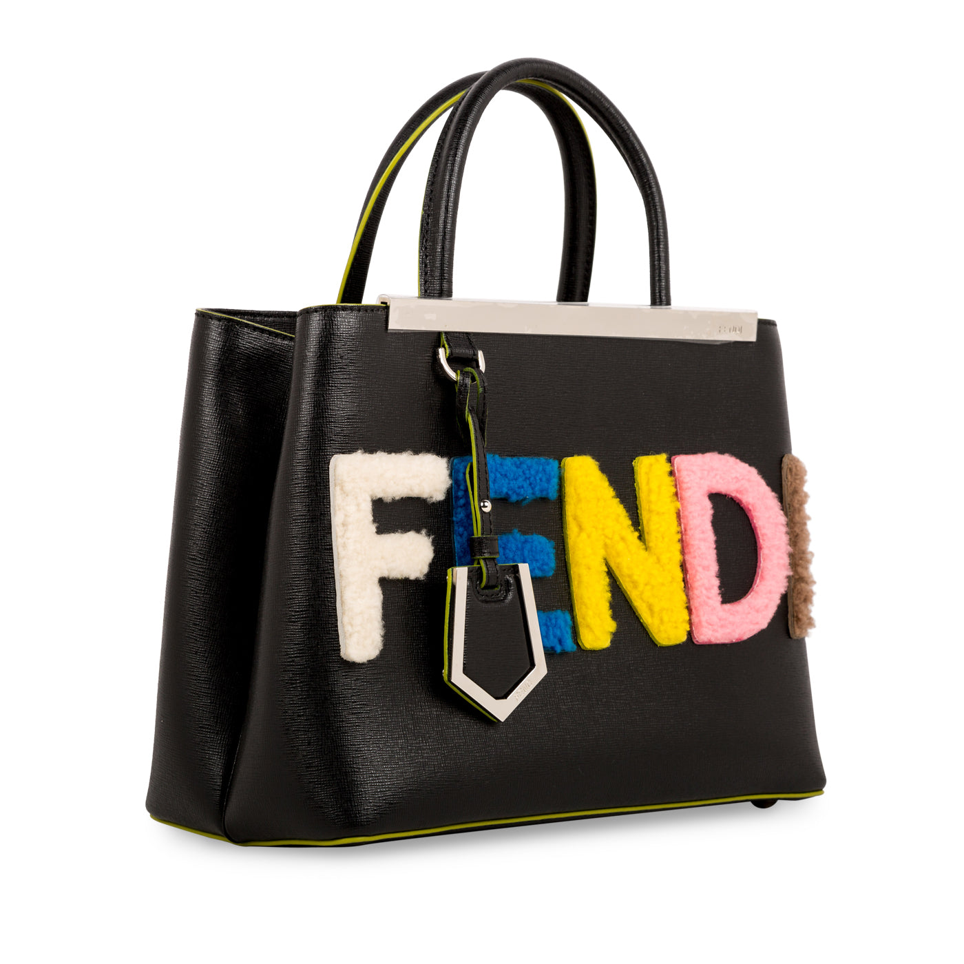 Fendi Elite Shearling 2Jours Petite Crossbody Bag